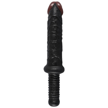 NMC Rogue 38 см, черный - фаллоимитатор-гигант реалистичной формы - купить в секс шопе