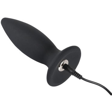 Orion Black Velvets Rechargeable Plug Medium, черная - Анальная вибропробка - купить в секс шопе
