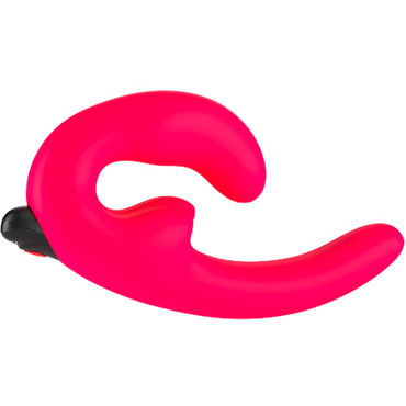 Fun Factory Sharevibe, розовый - Безремневой страпон с перезаряжаемым виброэлементом - купить в секс шопе