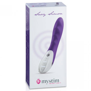 Mystim Sassy Simon, фиолетовый - Вибратор с рельефными волнами - купить в секс шопе