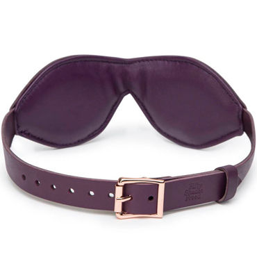 Fifty Shades Freed Leather Blindfold, фиолетовая - фото, отзывы