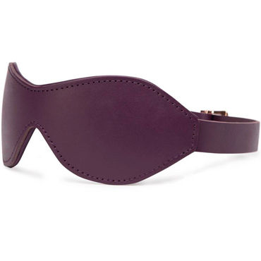 Fifty Shades Freed Leather Blindfold, фиолетовая - Маска на глаза из натуральной кожи - купить в секс шопе