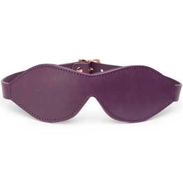Fifty Shades Freed Leather Blindfold, фиолетовая, Маска на глаза из натуральной кожи