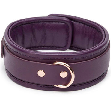 Fifty Shades Freed Leather Collar and Lead, фиолетовый - Ошейник из натуральной кожи - купить в секс шопе