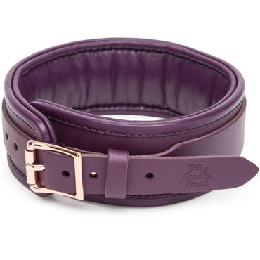 Fifty Shades Freed Leather Collar and Lead, фиолетовый, Ошейник из натуральной кожи и другие товары Fifty Shades of Grey с фото