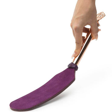 Fifty Shades Freed Leather and Suede Paddle, фиолетовая - фото 7