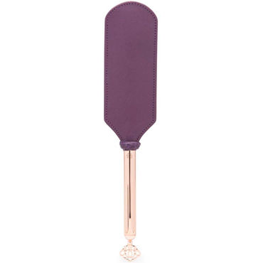 Fifty Shades Freed Leather and Suede Paddle, фиолетовая, Шлепалка двусторонняя
