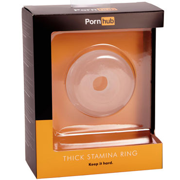 Новинка раздела Секс игрушки - Pornhub Thick Stamina Ring, прозрачное