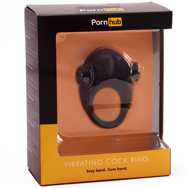 Pornhub Vibrating Cock Ring, черное - подробные фото в секс шопе Condom-Shop