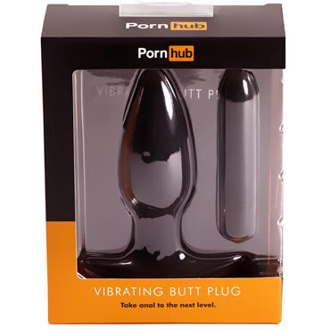 Pornhub Vibrating Butt Plug, черная - подробные фото в секс шопе Condom-Shop