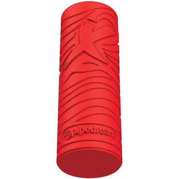 PDX Elite EZ Grip Stroker, красный - Мастурбатор цилиндрической формы - купить в секс шопе