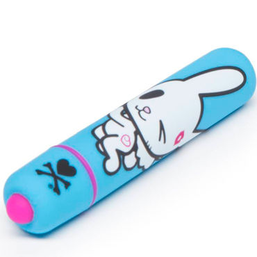 Tokidoki Honey Bunny, голубая - Вибропуля с рисунком - купить в секс шопе