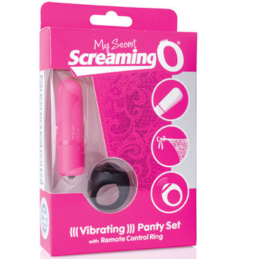 Screaming O Remote Control Panty Vibe, розовый - подробные фото в секс шопе Condom-Shop