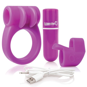 Screaming O Charged CombO Kit, фиолетовый - фото, отзывы