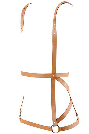 Bijoux Indiscrets MAZE Arrow Dress Harness, коричневая, Портупея женская и другие товары Bijoux Indiscrets с фото