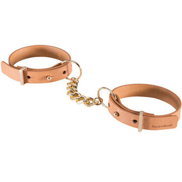 Bijoux Indiscrets MAZE Thin Handcuffs, коричневые, Узкие наручники на цепочке