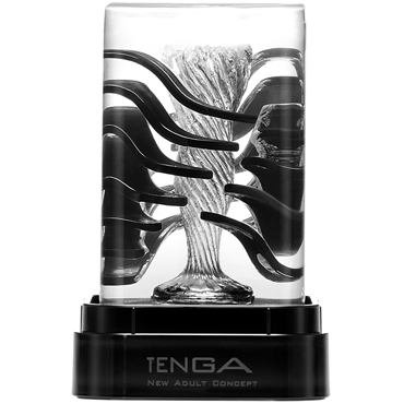 Tenga Crysta Leaf, прозрачный, Мастурбатор со стимулирующими вкраплениями