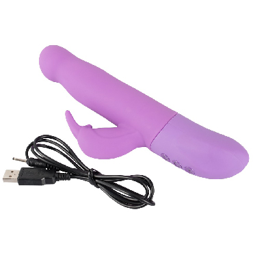 Sweet Smile Rechargeable Rotating Rabbit Vibe, фиолетовый — фото 6