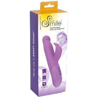 Sweet Smile Rechargeable Rotating Rabbit Vibe, фиолетовый — фото 7