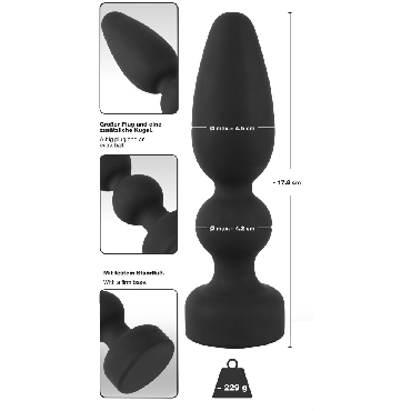 Orion Black Velvets Big Plug, черная — фото 4