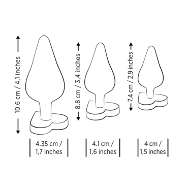 Romp Luster, 3 шт, Набор анальных пробок и другие товары ROMP с фото