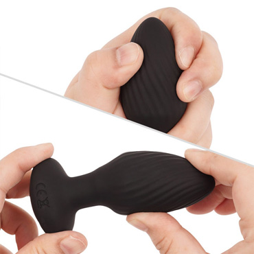 Анальная вибропробка Nexus Tornado Small, черная, С функцией вращения, на пульте управления и другие товары Nexus с фото