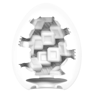 Tenga Egg Cubic - Мастурбатор-яйцо с рельефом в виде кубиков - купить в секс шопе