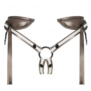 Пояс для страпона Strap-On-Me Harnais Leather Desirous, эко-кожа