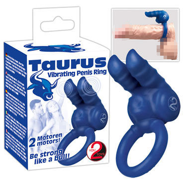 You2Toys Taurus Penisring, синее — фото 1