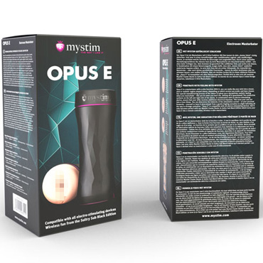 Mystim Opus E - Vaginal Version, черный/телесный, Мастурбатор с электростимуляцией и другие товары Mystim с фото