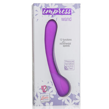 California Exotic Impress Wand, фиолетовый - Гибкий вибратор - купить в секс шопе