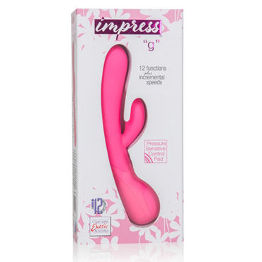 California Exotic Impress “g”, розовый - Вибратор с клиторальным отростком - купить в секс шопе