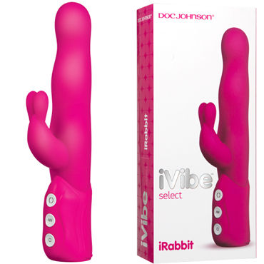 Doc Johnson iVibe Select iRabbit, розовый, Вибратор с клиторальным отростком