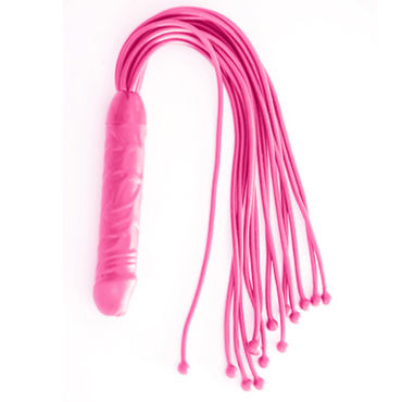 Sitabella BDSM Многохвостая плеть Ракета, розовая, С рукояткой-фаллосом