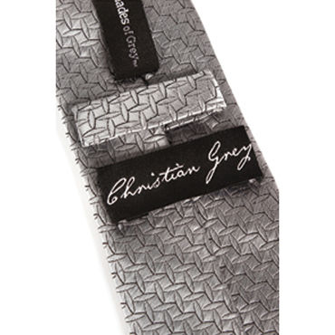 Fifty Shades of Grey Christian Greys Silver Tie - Фиксация в виде галстука - купить в секс шопе