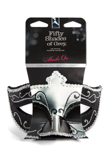 Fifty Shades of Grey Masks On Masquerade Mask Twin Pack, Две маскарадные маски