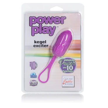 California Exotic Power Pla Kegel Exciter, фиолетовое - Компактное виброяйцо - купить в секс шопе