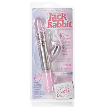 California Exotic Thrusting Action Jack Rabbit, розовый - Многофункциональный вибратор - купить в секс шопе