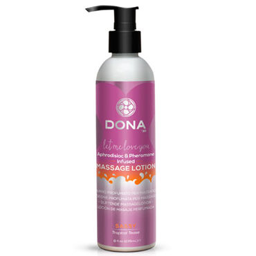 Dona Massage Lotion Sassy Aroma Tropical Tease, 235 мл, Увлажняющий лосьон для массажа с ароматом "Страсть"
