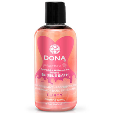 Dona Bubble Bath Flirty Aroma Blushing Berry, 240 мл, Пена для ванны с ароматом "Флирт"