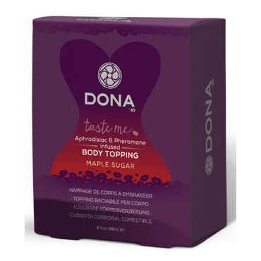 Dona Body Topping Maple Sugar, 59 мл - Карамель для тела со вкусом жженого сахара - купить в секс шопе