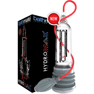 Bathmate Hydromax Xtreme X50, прозрачный, Гидропомпа для увеличения члена с полным комплектом аксессуаров (размер XL)