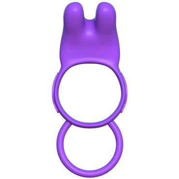Pipedream Fantasy C-Ringz Twin Teazer Rabbit Ring, Эрекционное кольцо со стимулятором клитора и другие товары Pipedream с фото