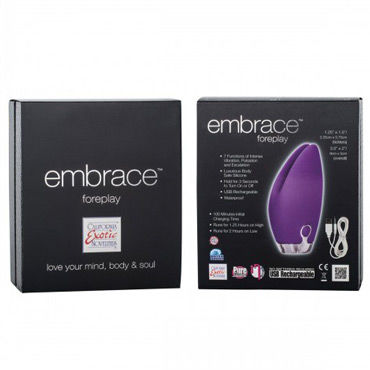 California Exotic Embrace Foreplay, фиолетовый - Вибромассажер перезаряжаемый - купить в секс шопе