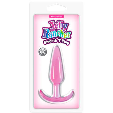 NS Novelties Jelly Rancher Smooth T-Plug, розовая - фото, отзывы