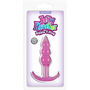 NS Novelties Jelly Rancher Ripple T-Plug, фиолетовая - фото, отзывы