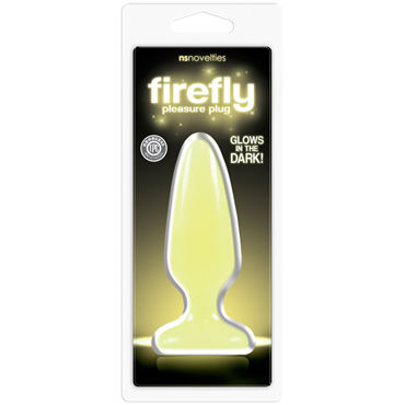 NS Novelties Firefly Pleasure Plug, желтая - фото, отзывы