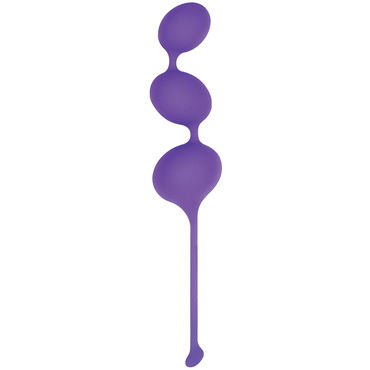 NS Novelties Inya Orgasmic Balls, фиолетовые, Вагинальные шарики на гибкой сцепке