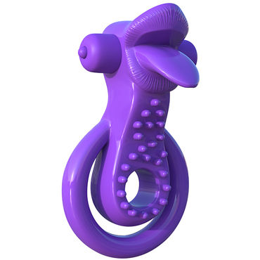 Pipedream Fantasy C-Ringz Lovely Licks Couples Ring, фиолетовое - Эрекционное кольцо - купить в секс шопе