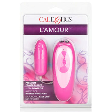 California Exotic L’Amour Premium Power Pack, розовое - Виброяйцо с проводным пультом управления - купить в секс шопе